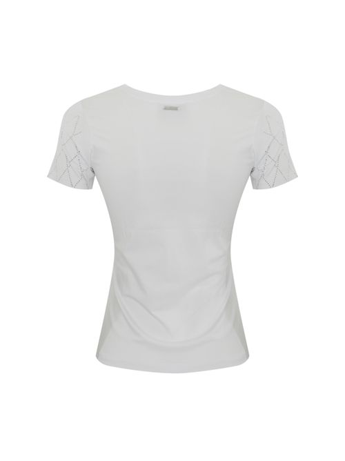 T-shirt con rombi diamanti Bianco NO SECRETS | 251NS066COCCO